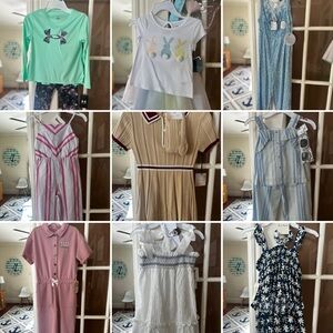 NWT Girls 5 Summer Lot of 11 Outfits Headband Sunglasses Under Armour Bamboo